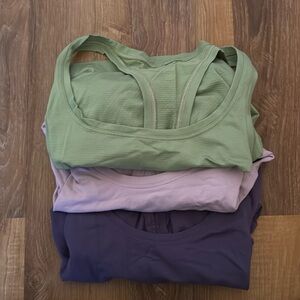 Variety pack of lululemon tanks (well loved but in good condition)